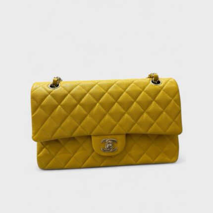 Chanel Classic Bag in Ginger Yellow Light Gold Medium 25cm