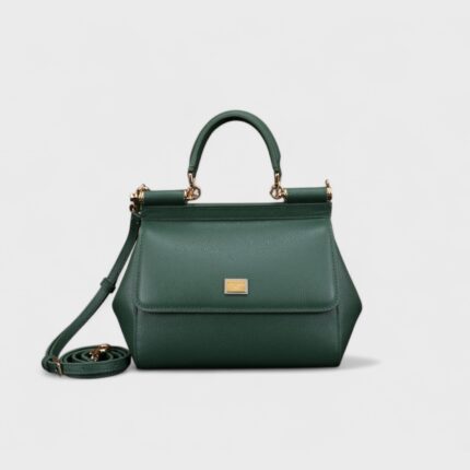 ‏Dolce & Gaban DOLCE Pure Green Handwoven Bag Size: 20x16x8 cm