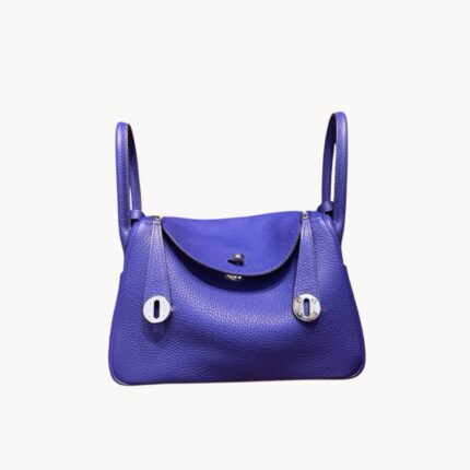 Lindy 26cm Clemence leather 7T Bleu Electric Electric Blue!