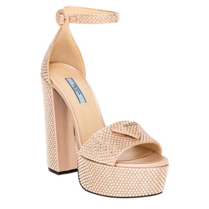 Prada Platform Sandals with Crystals -
